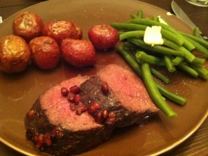 Apple~ Pomegranate Venison Tenderloin 