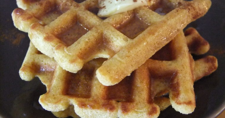 Easy Pumpkin Waffles
