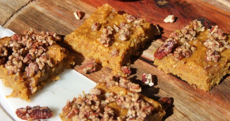 Vegan Pumpkin Crumb Bars