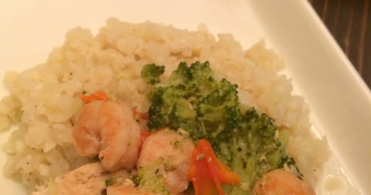 Paleo Chicken and Broccoli with Shrimp