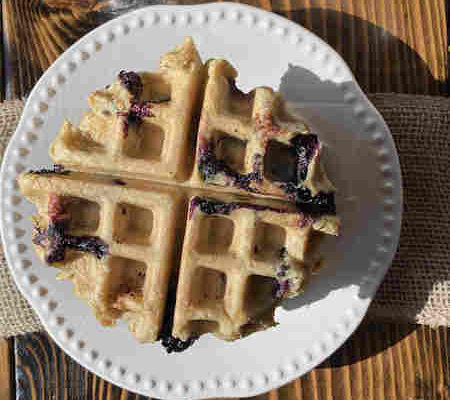 Vegan Blueberry Waffles