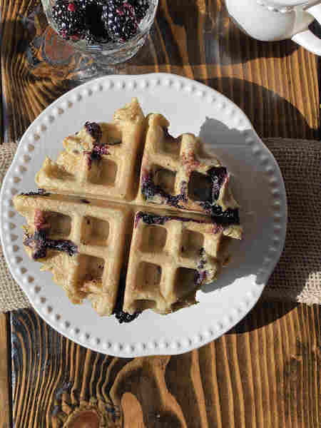 Vegan Blueberry Waffles